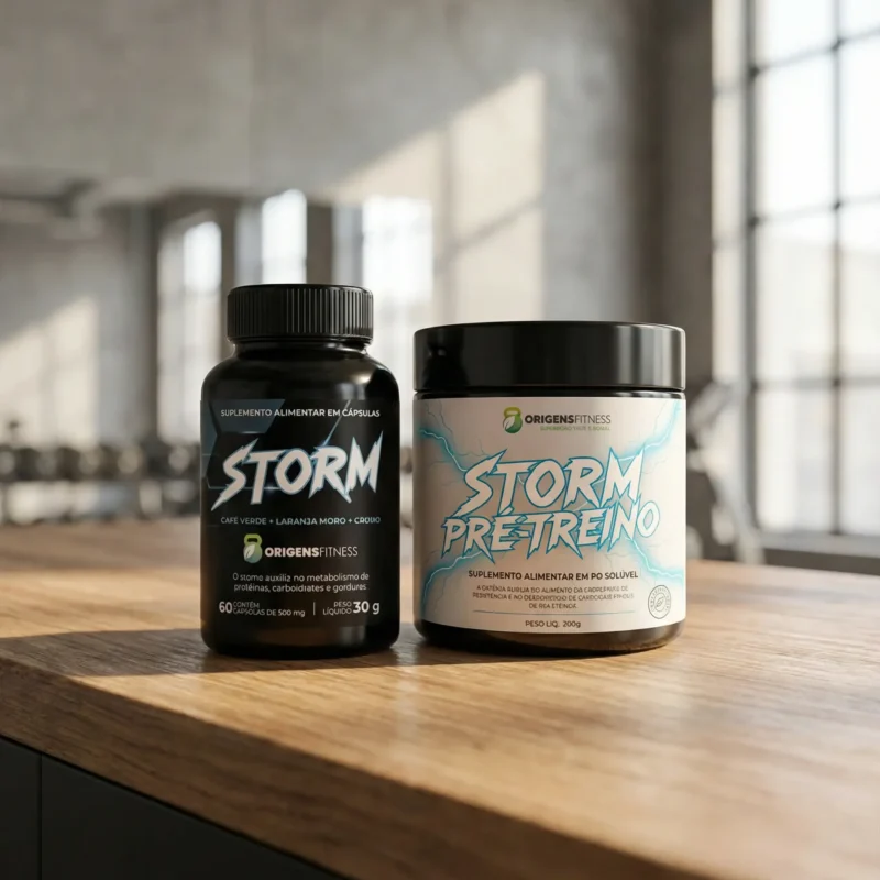 Combo Storm Focus Origens Fitness – Metabolismo + Pré-Treino