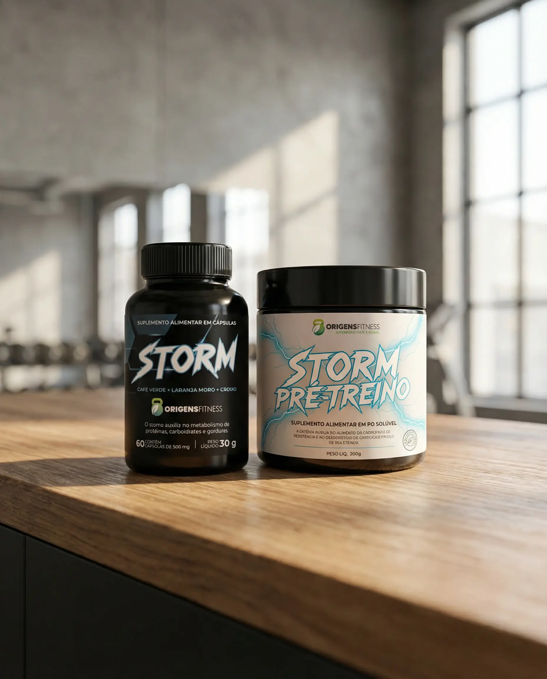 Combo Storm Focus Origens Fitness – Metabolismo + Pré-Treino