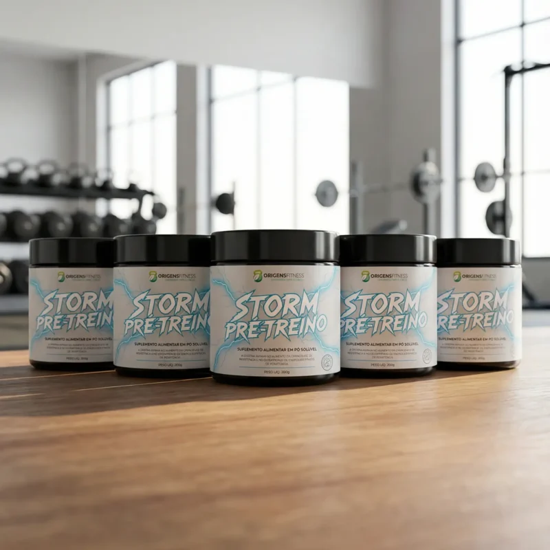 Kit Storm Pré-Treino Origens Fitness – 5 Unidades
